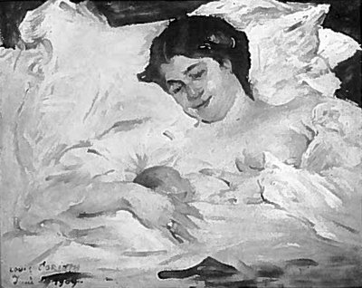 In Childbed Charlotte and Wilhelmine by Lovis Corinth